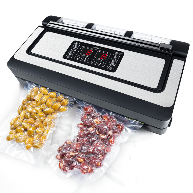 Food Vacuum Sealer Machine - Küchen-Vakuum-Lebensmittelkonservierungsgerät mit LCD-Anzeige, Automatische Versiegelungsmaschine für