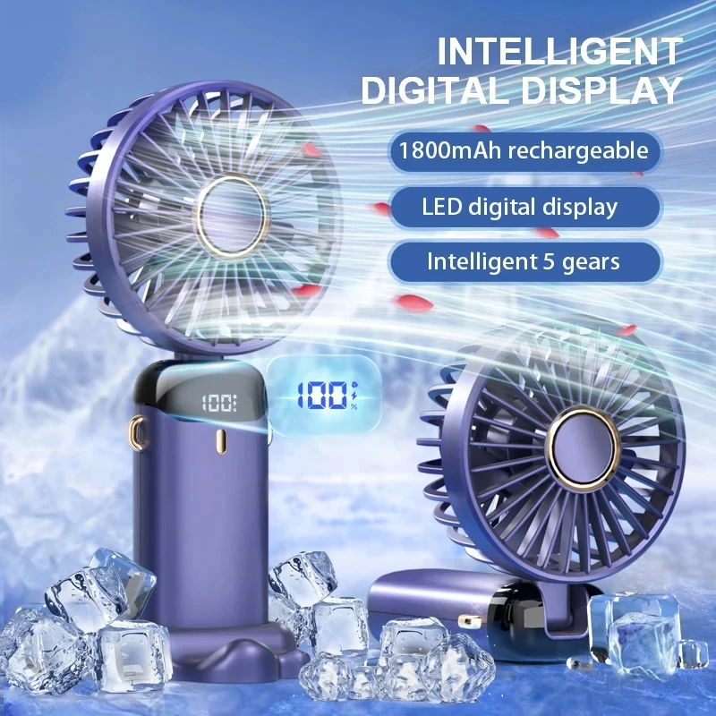 Small Appliances - Mini-Handventilator, faltbar, zum Umhängen am Hals,
