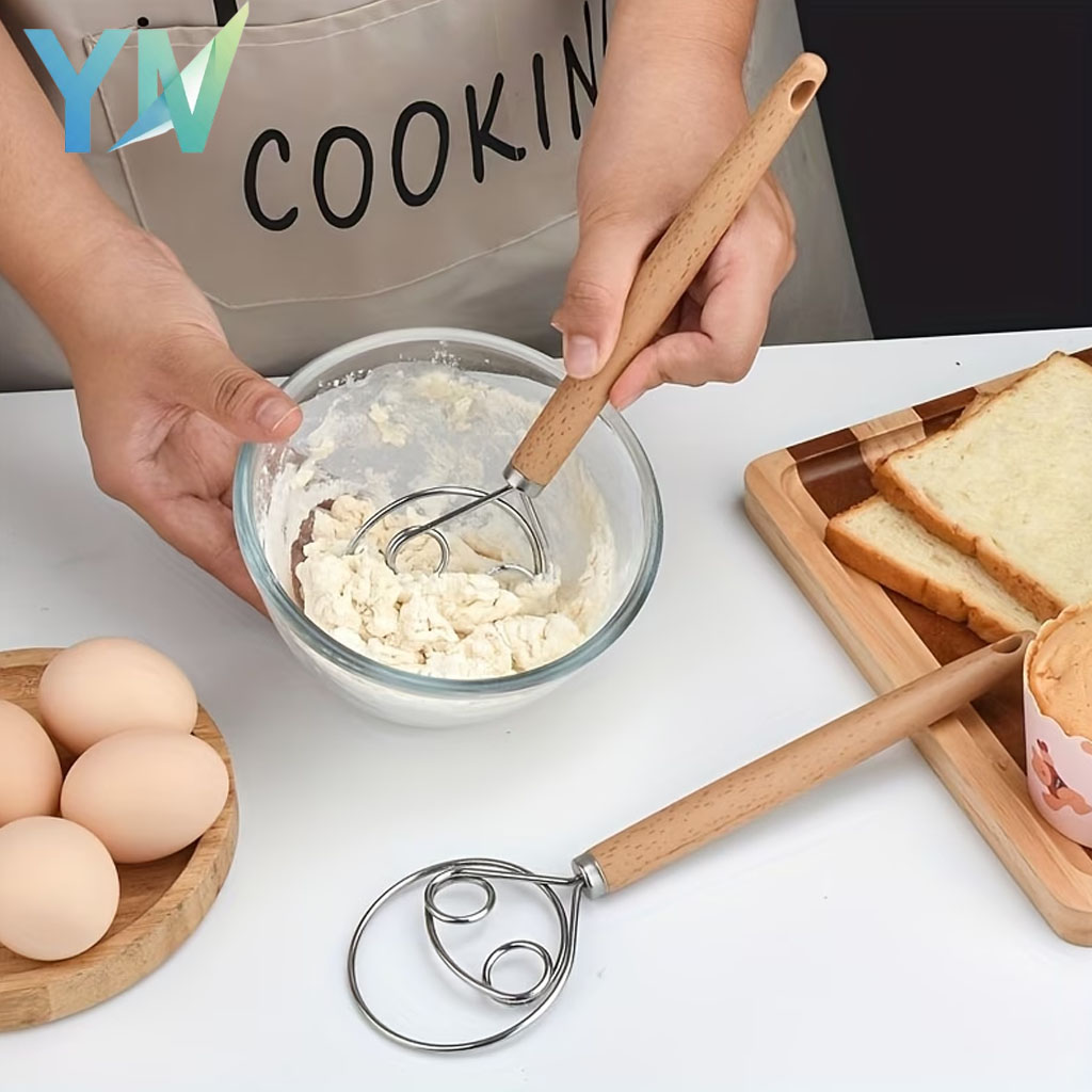 Immersion Hand Blender Set - Edelstahl Handmixer Teigkneter Manueller Teigbesen Mehlmixer