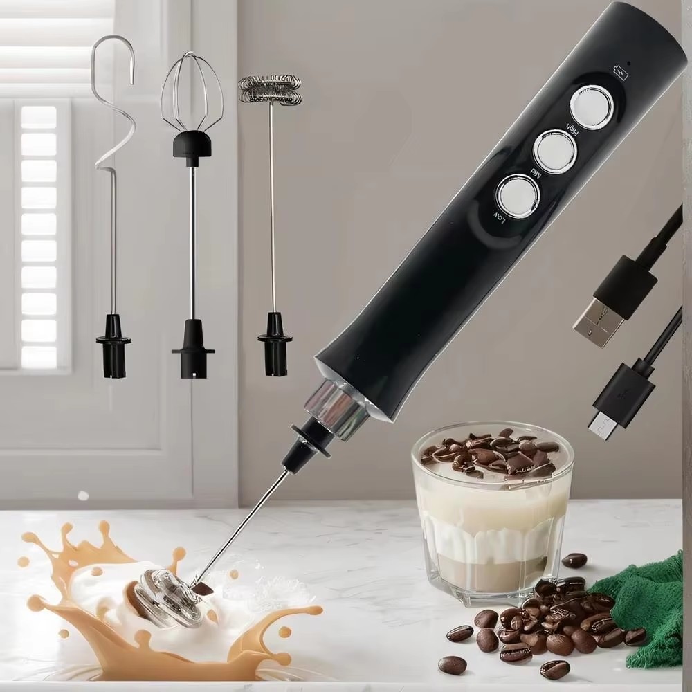 Portable Blender Usb Rechargeable - Kabelloser wiederaufladbarer elektrischer Milchaufschäumer – 3