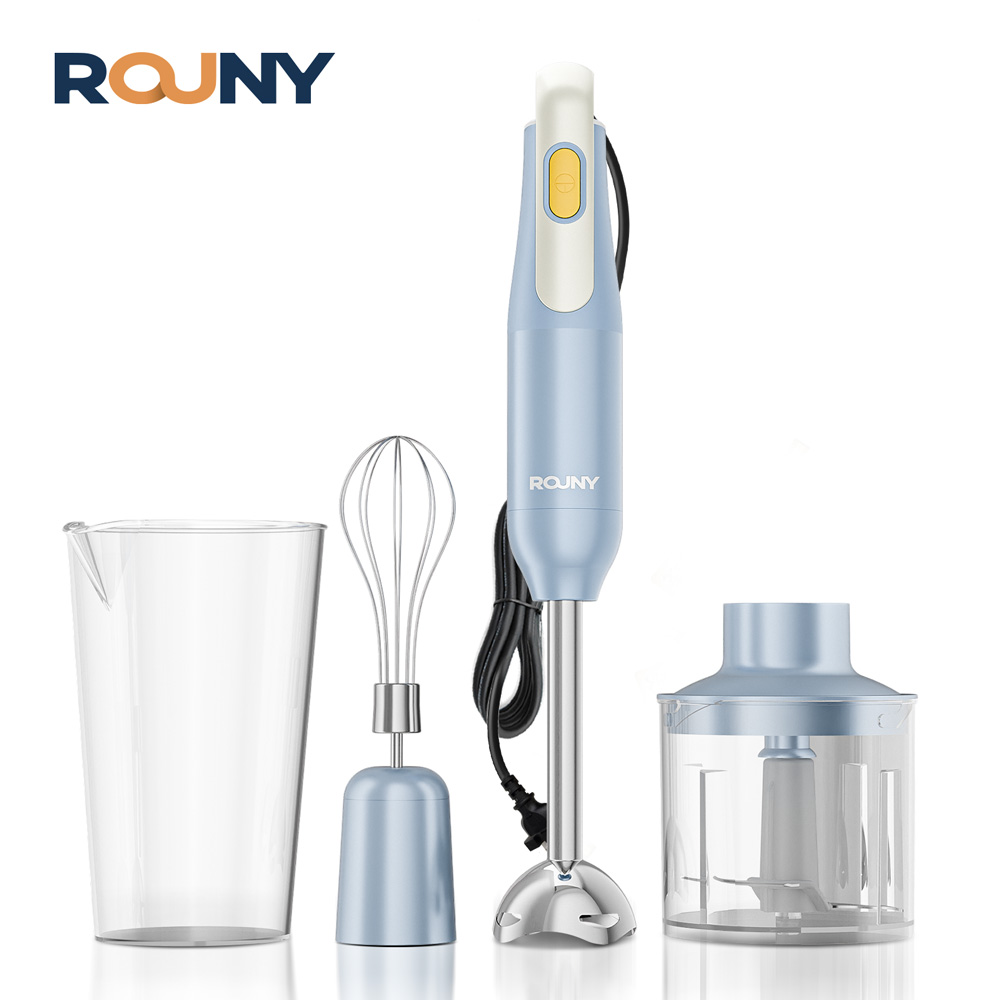 Immersion Hand Blender Set - 4-in-1-Handmixer-Set, Stabmixer mit Edelstahlklingen zum Mischen