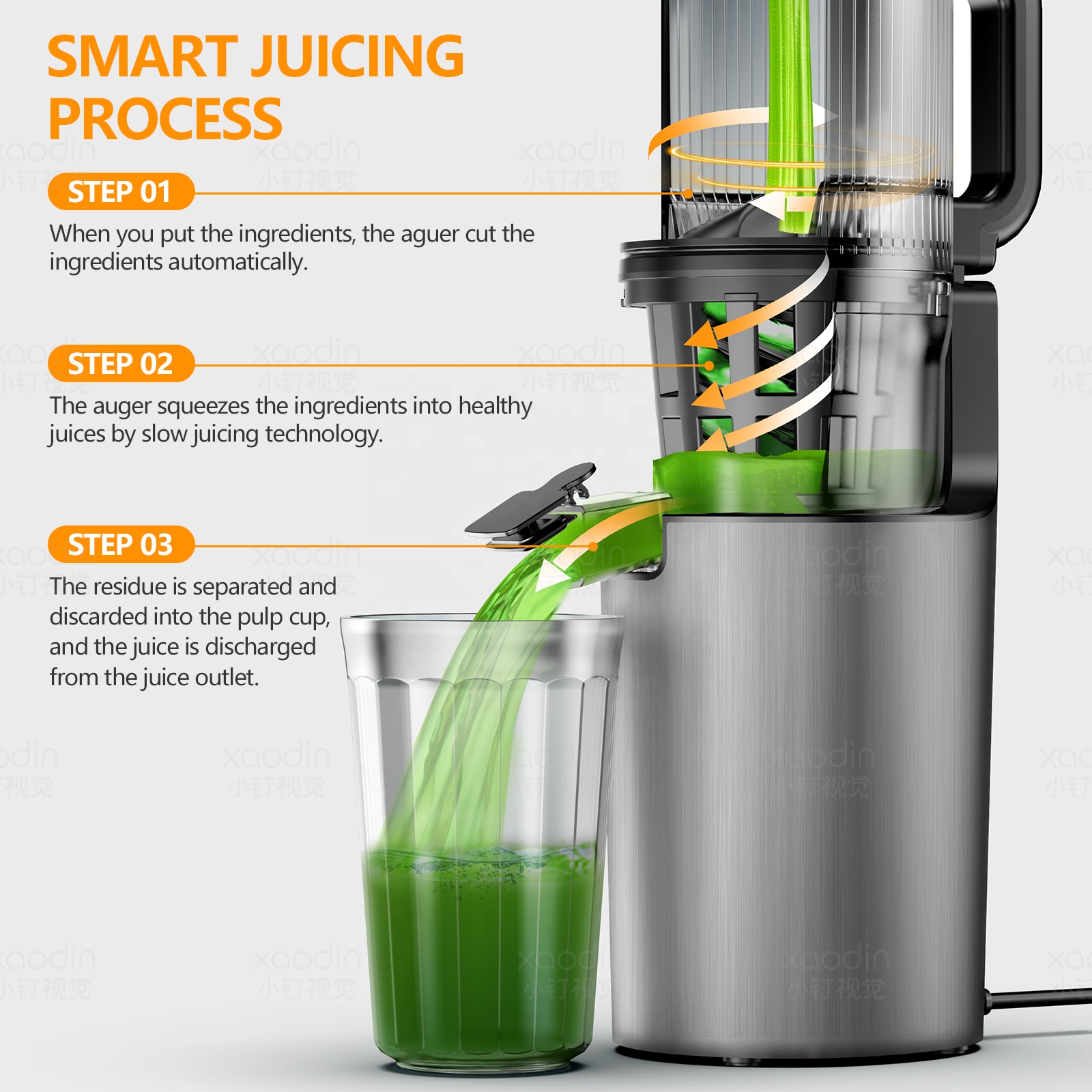 2023 Hochwertige Elektrische T – Electric Slow Juicer Cold Press Bewertung und Preis
