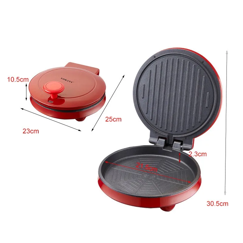 110V Elektrische Pizzamaschine – Mini Waffle Maker Machine Bewertung und Preis