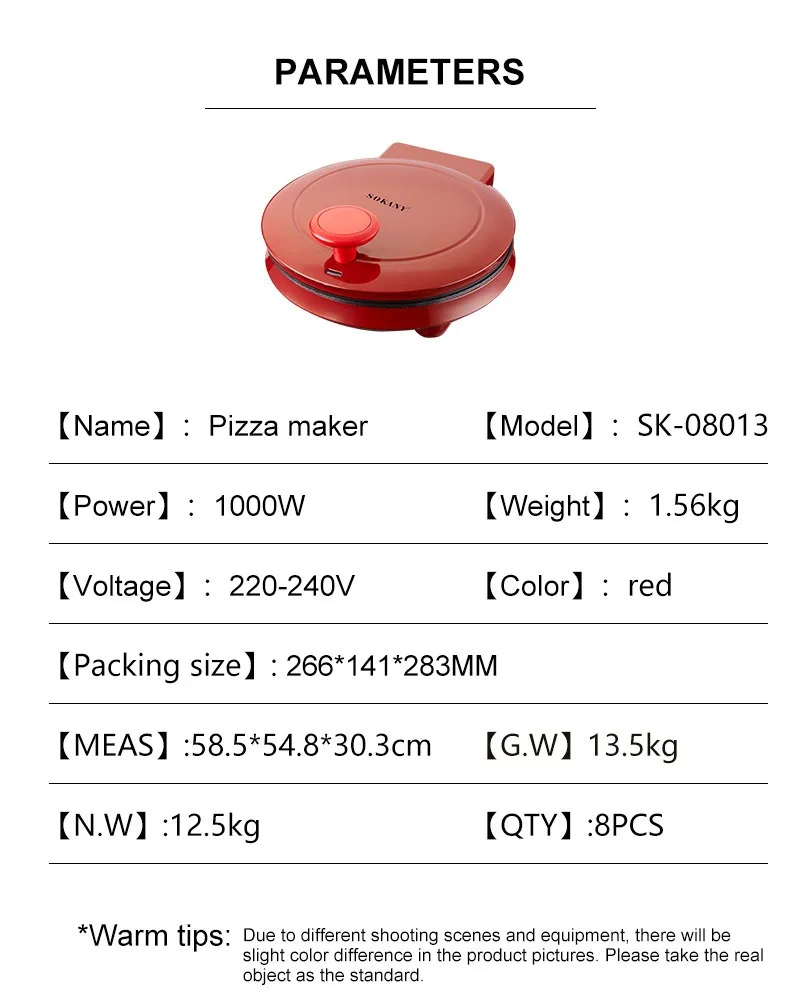 110V Elektrische Pizzamaschine – Mini Waffle Maker Machine Bewertung und Preis